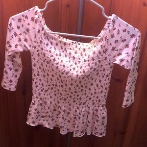 Red rose blouse